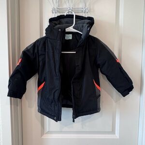 Mountain Warehouse Snow Black and Orange Jacket 3-4 Years